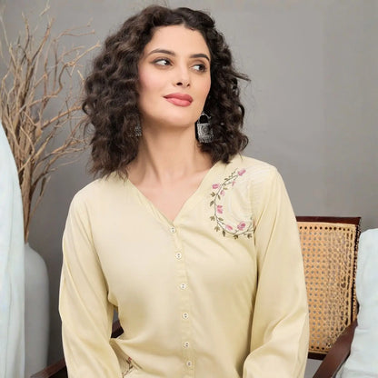 Women wearing Bluauraa Tunic/Kurti/Tops