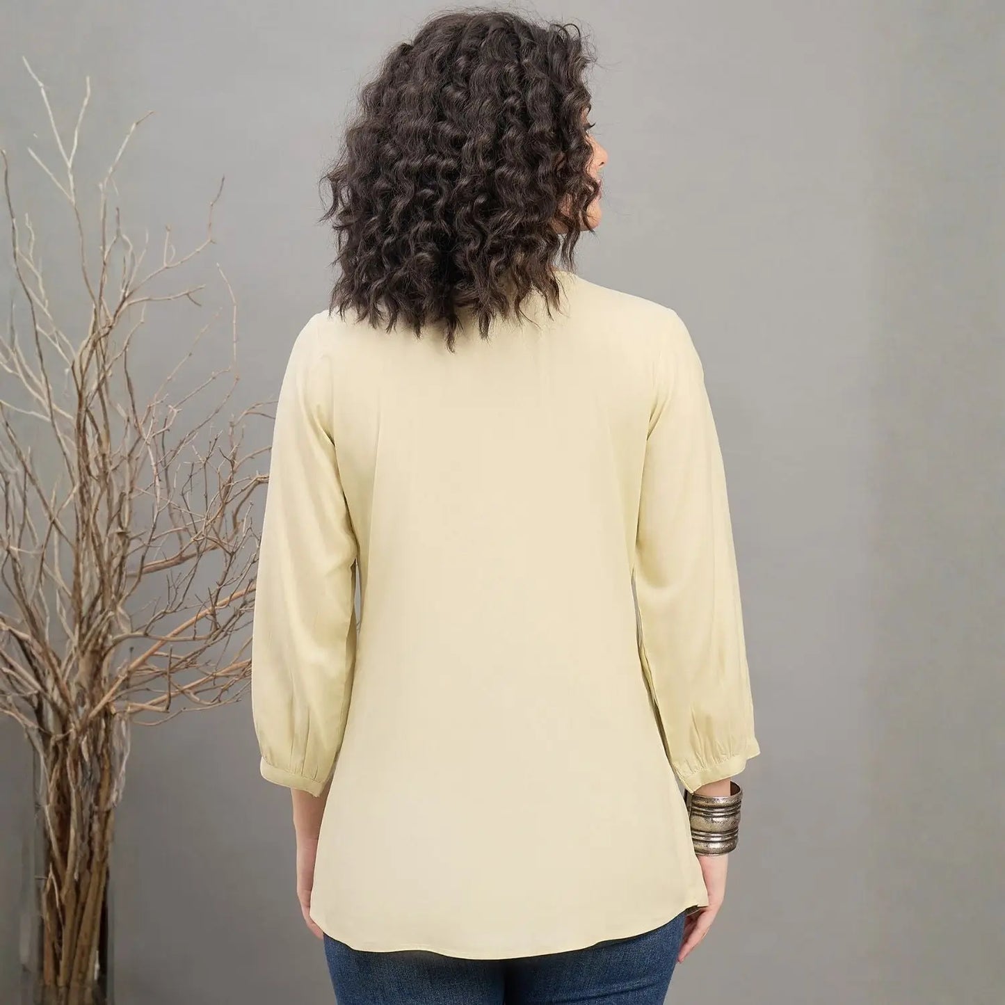 Women wearing Bluauraa Tunic/Kurti/Tops