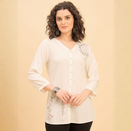 Women wearing Bluauraa Tunic/Kurti/Tops