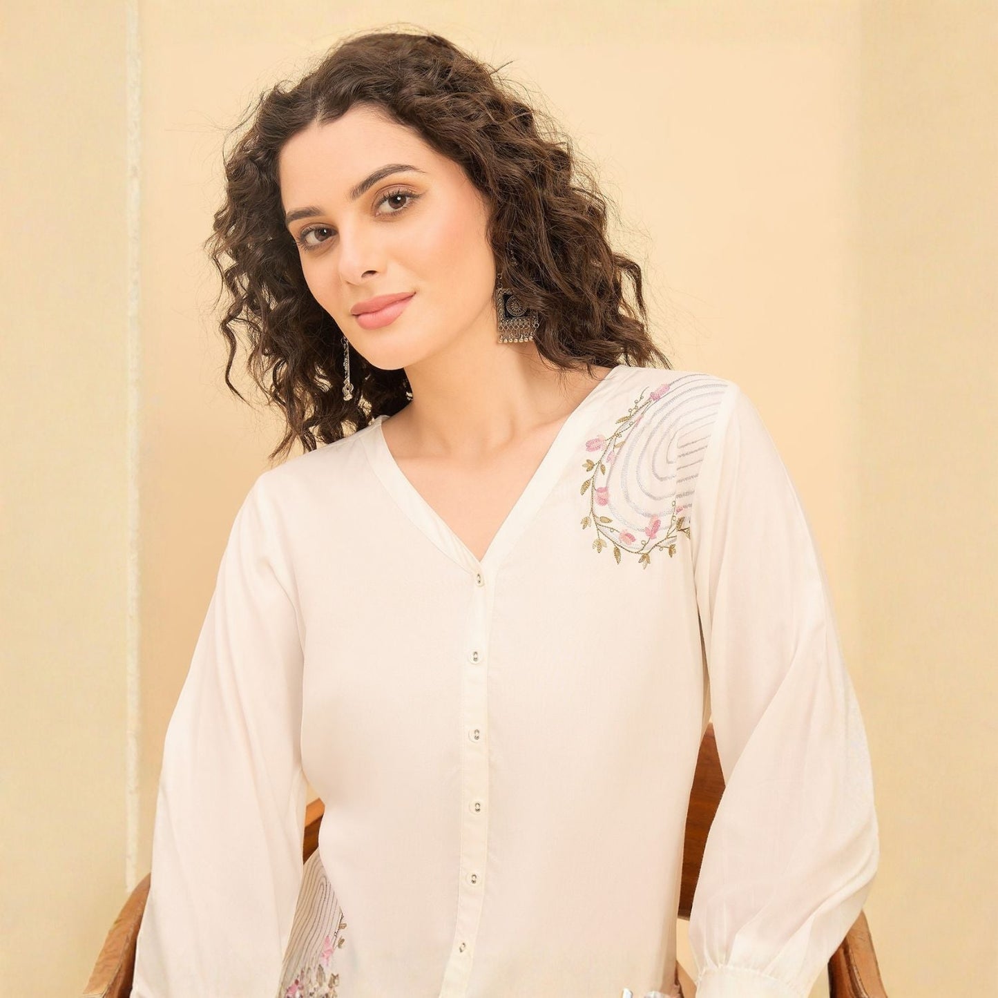 Women wearing Bluauraa Tunic/Kurti/Tops