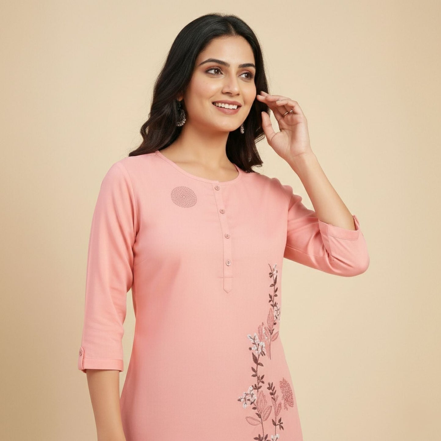 Women wearing Bluauraa Tunic/Kurti/Tops