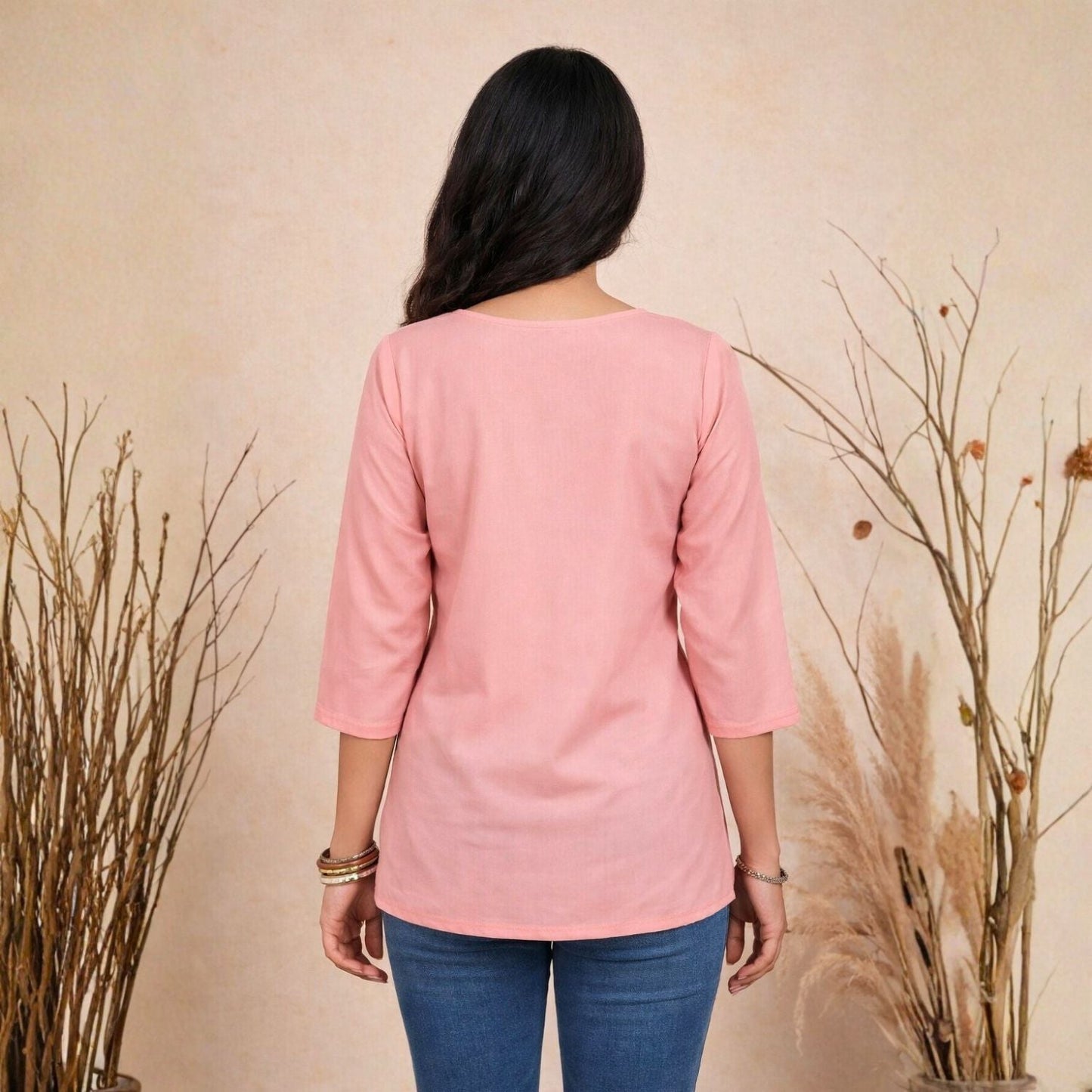 Women wearing Bluauraa Tunic/Kurti/Tops