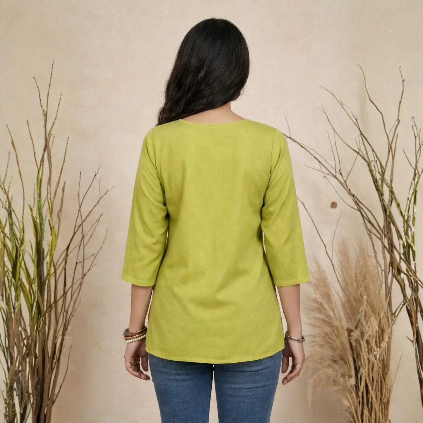 Women wearing Bluauraa Tunic/Kurti/Tops
