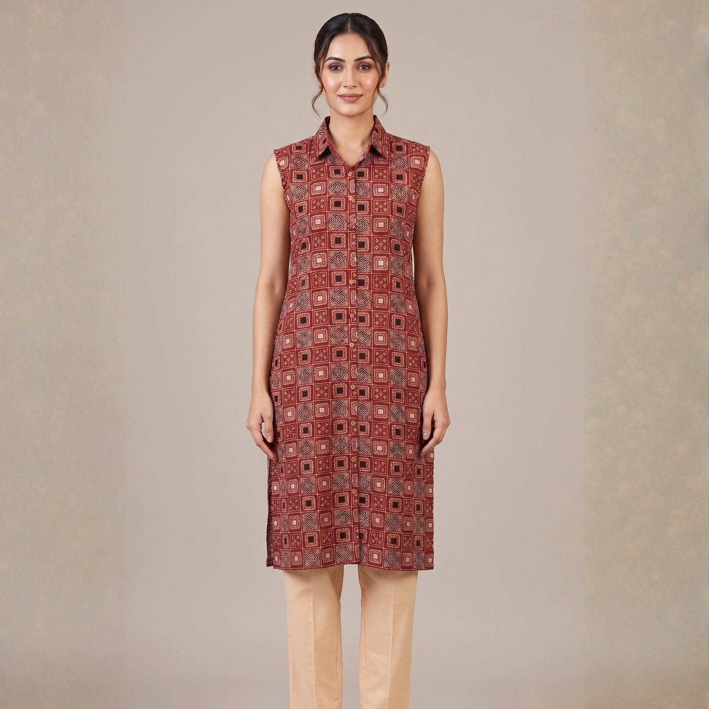 Women wearing Bluauraa Tunic/Kurti/Tops