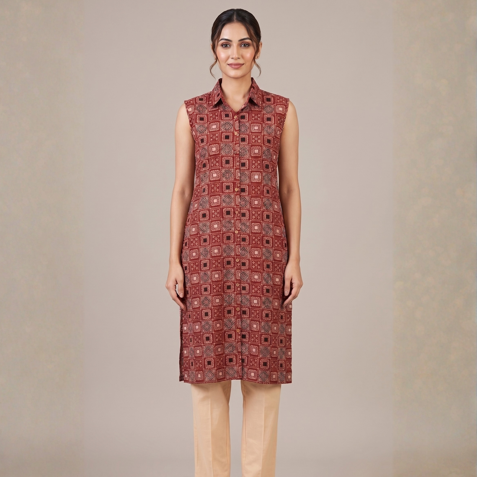 Women wearing Bluauraa Tunic/Kurti/Tops