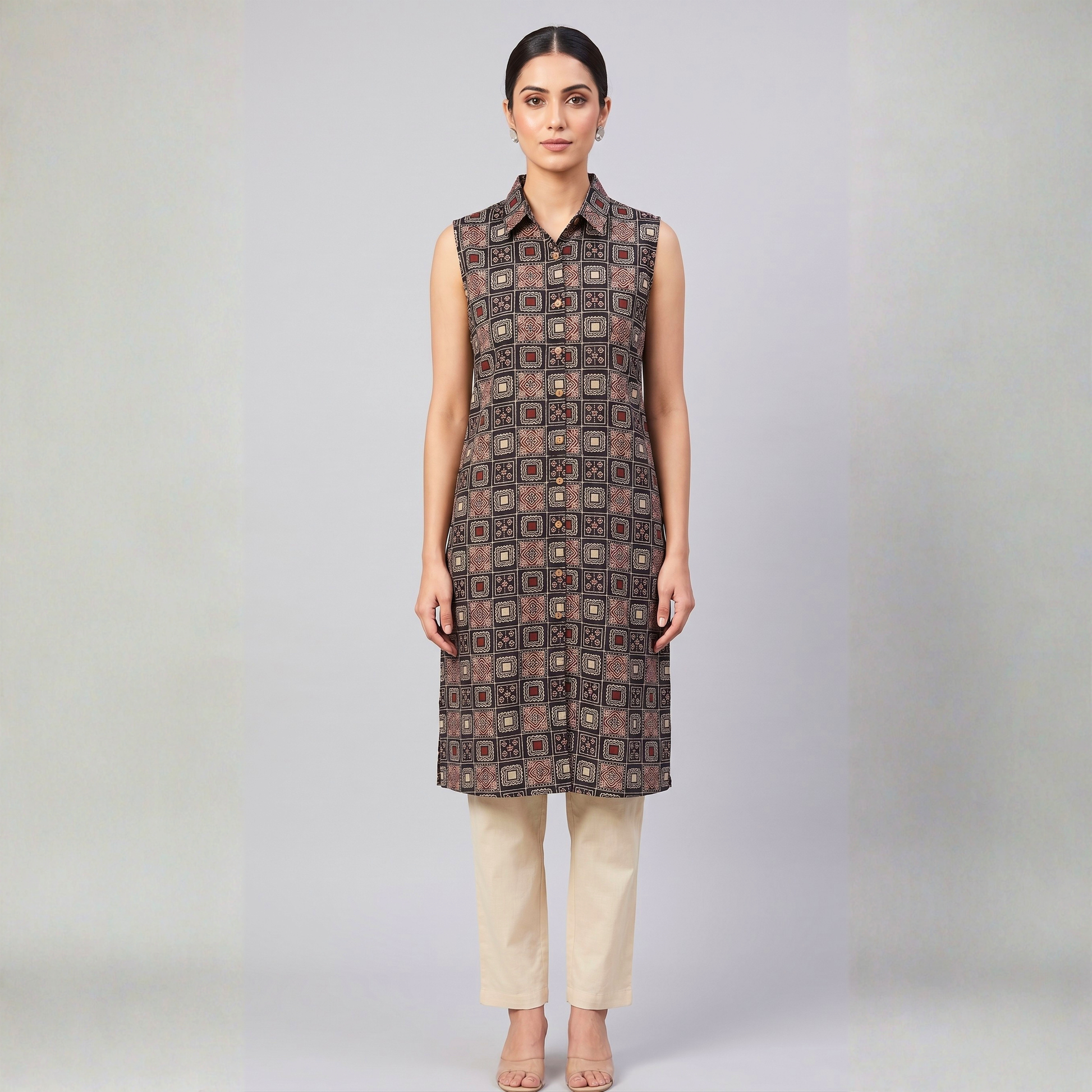 Women wearing Bluauraa Tunic/Kurti/Tops