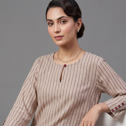 Women wearing Bluauraa Tunic/Kurti/Tops