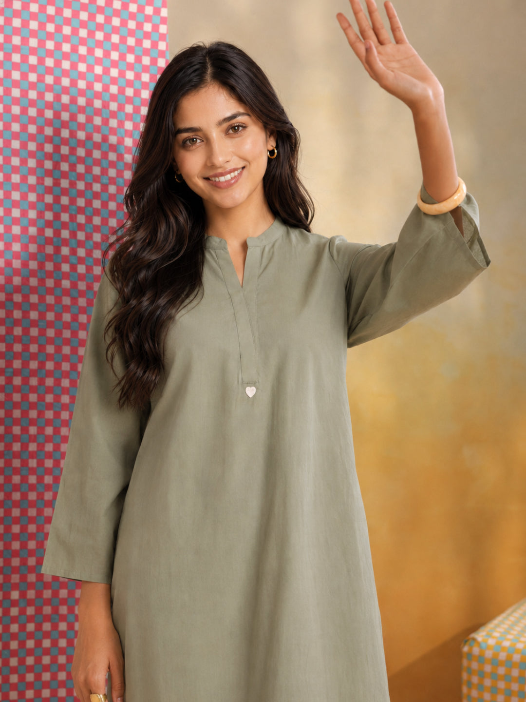 Women wearing Bluauraa Tunic/Kurti/Tops