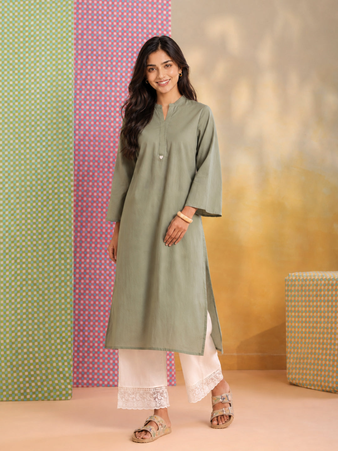 Women wearing Bluauraa Tunic/Kurti/Tops