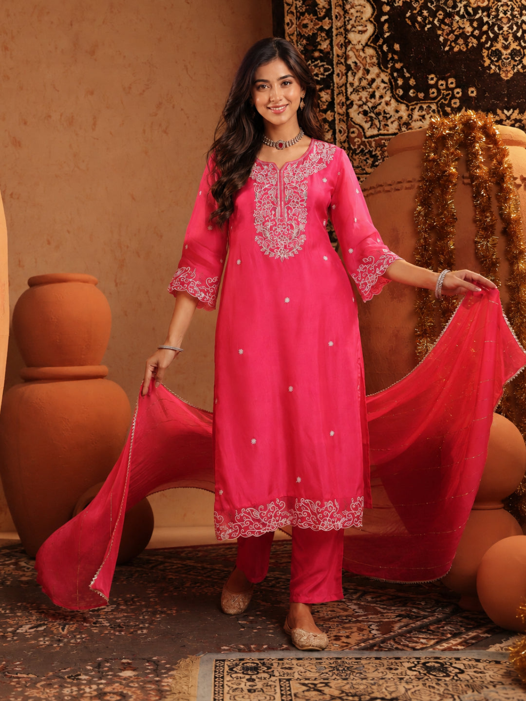 Women wearing Bluauraa Tunic/Kurti/Tops