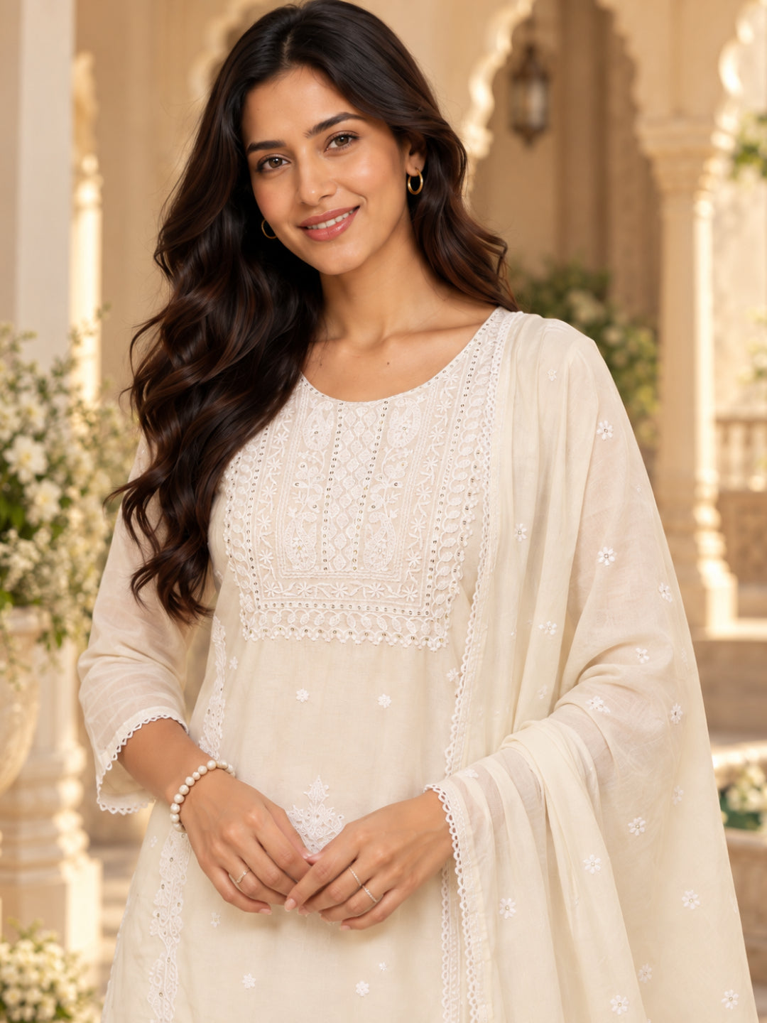 Women wearing Bluauraa Tunic/Kurti/Tops