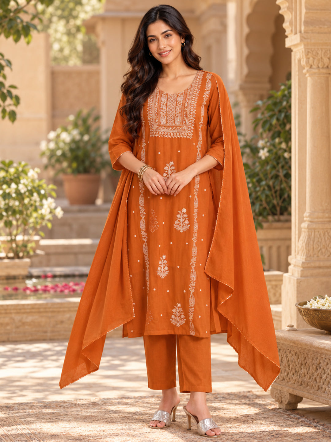 Women wearing Bluauraa Tunic/Kurti/Tops