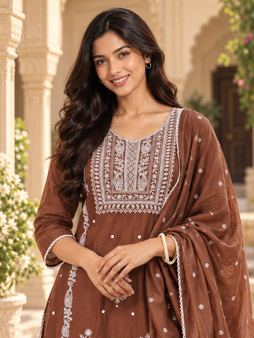 Women wearing Bluauraa Tunic/Kurti/Tops