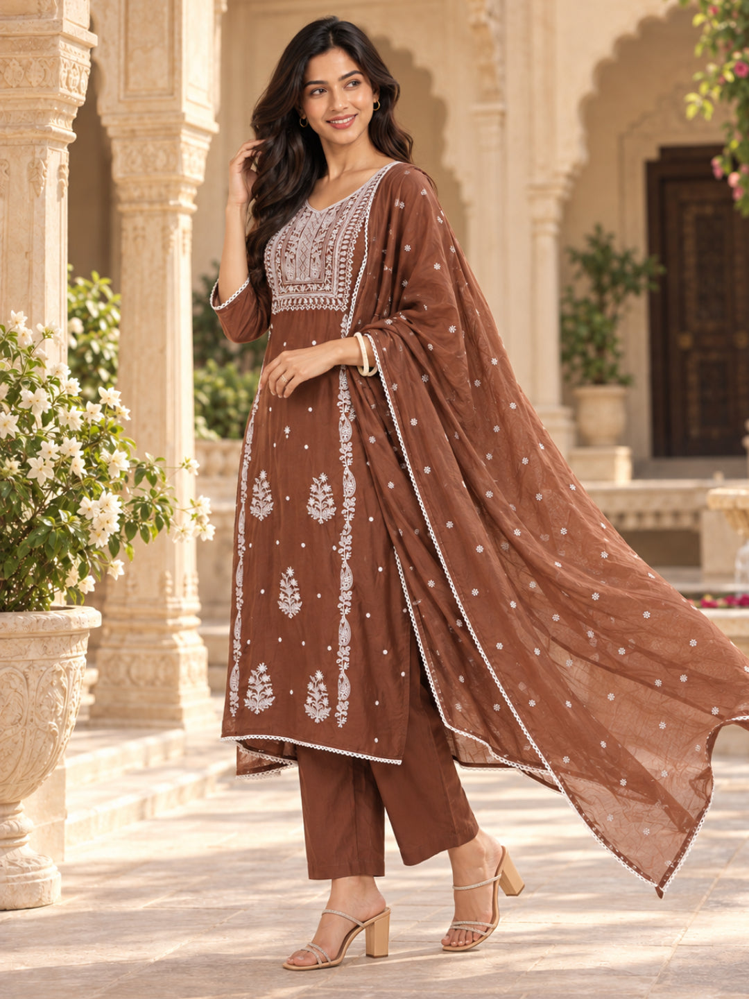 Women wearing Bluauraa Tunic/Kurti/Tops