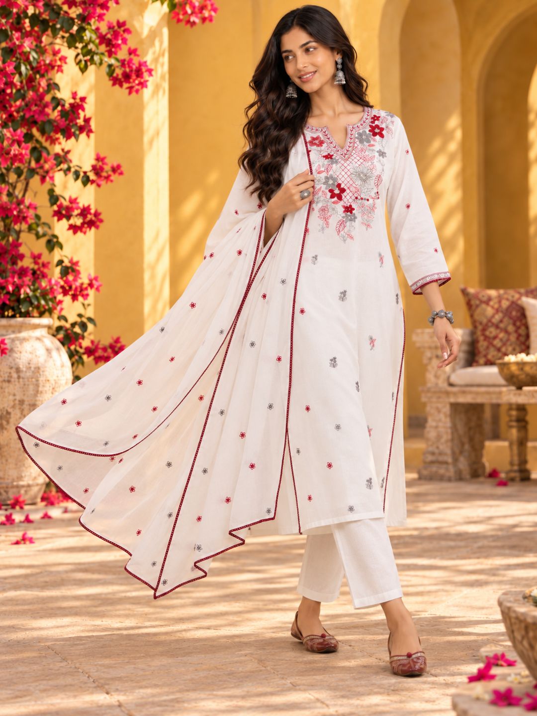 Women wearing Bluauraa Tunic/Kurti/Tops