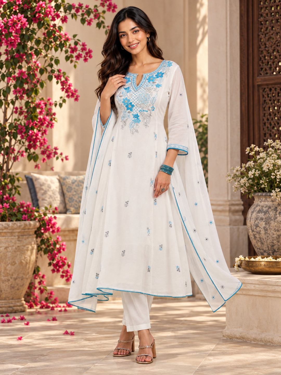 Women wearing Bluauraa Tunic/Kurti/Tops