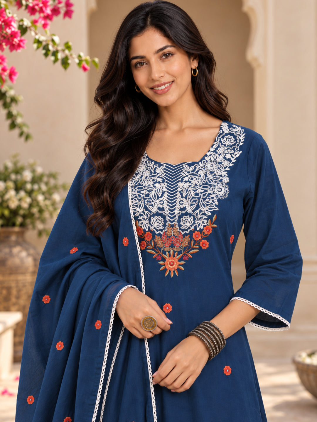 Women wearing Bluauraa Tunic/Kurti/Tops