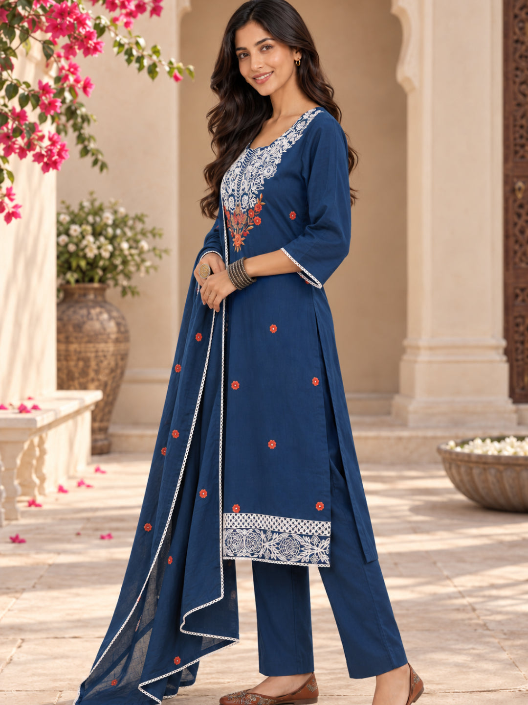Women wearing Bluauraa Tunic/Kurti/Tops