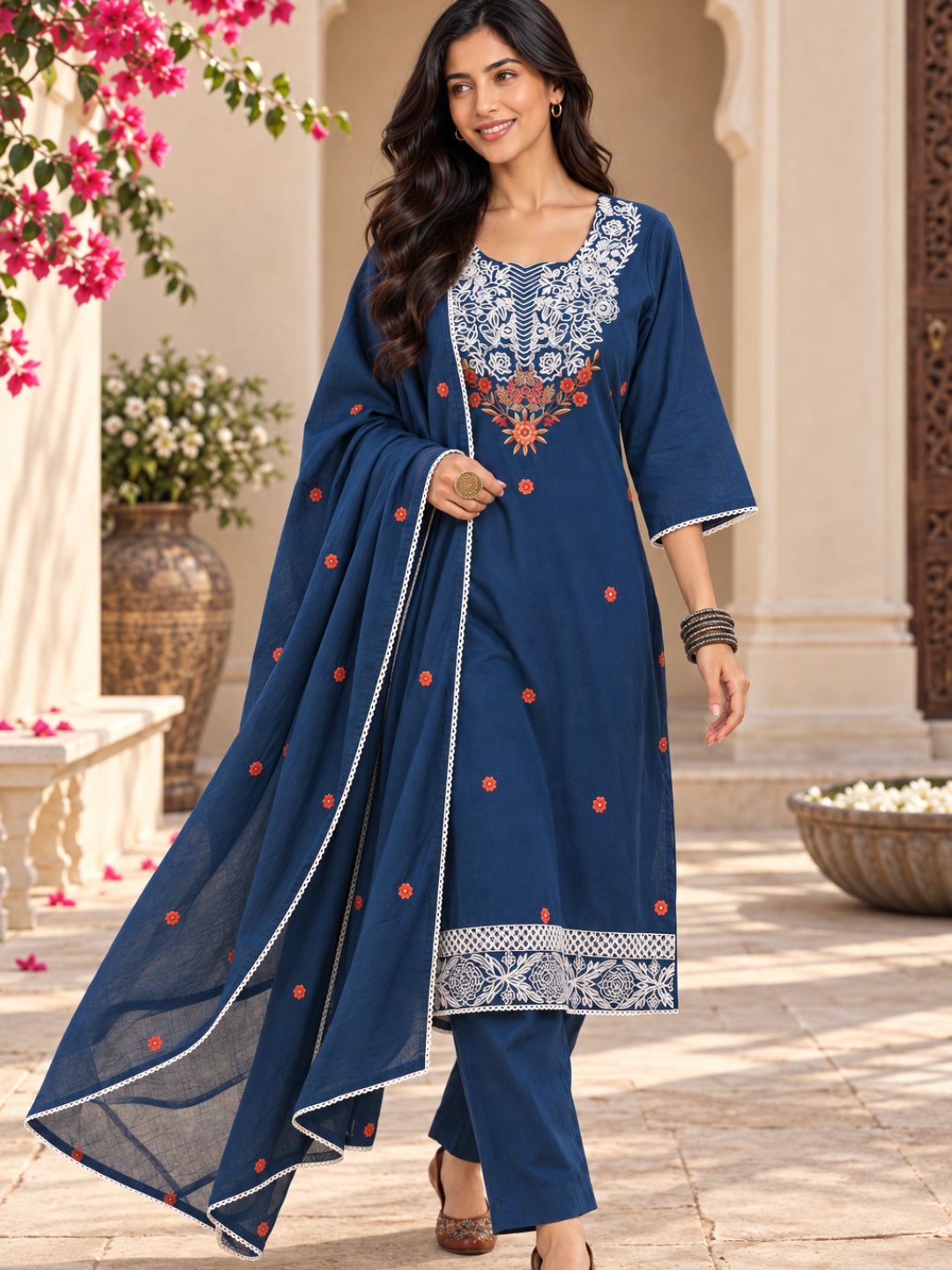 Women wearing Bluauraa Tunic/Kurti/Tops