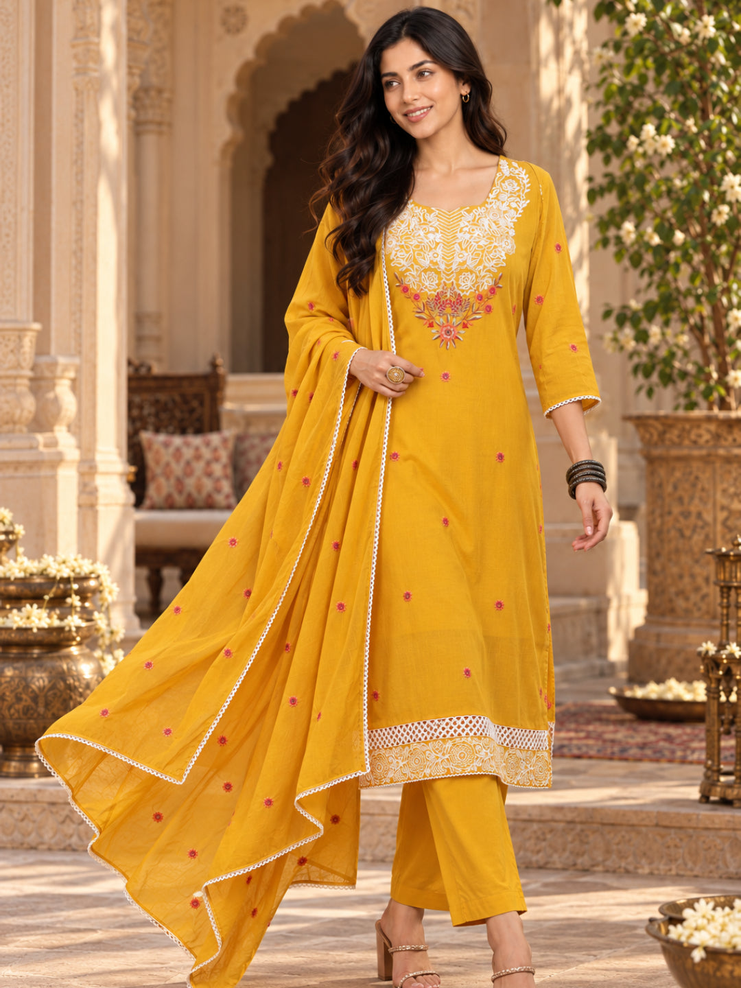 Women wearing Bluauraa Tunic/Kurti/Tops