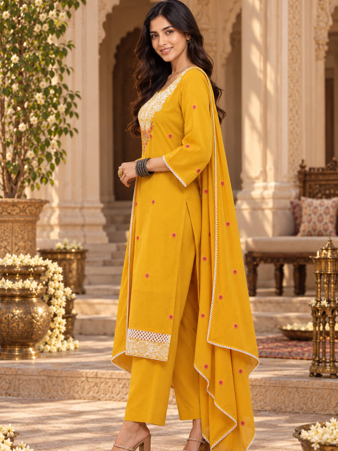 Women wearing Bluauraa Tunic/Kurti/Tops