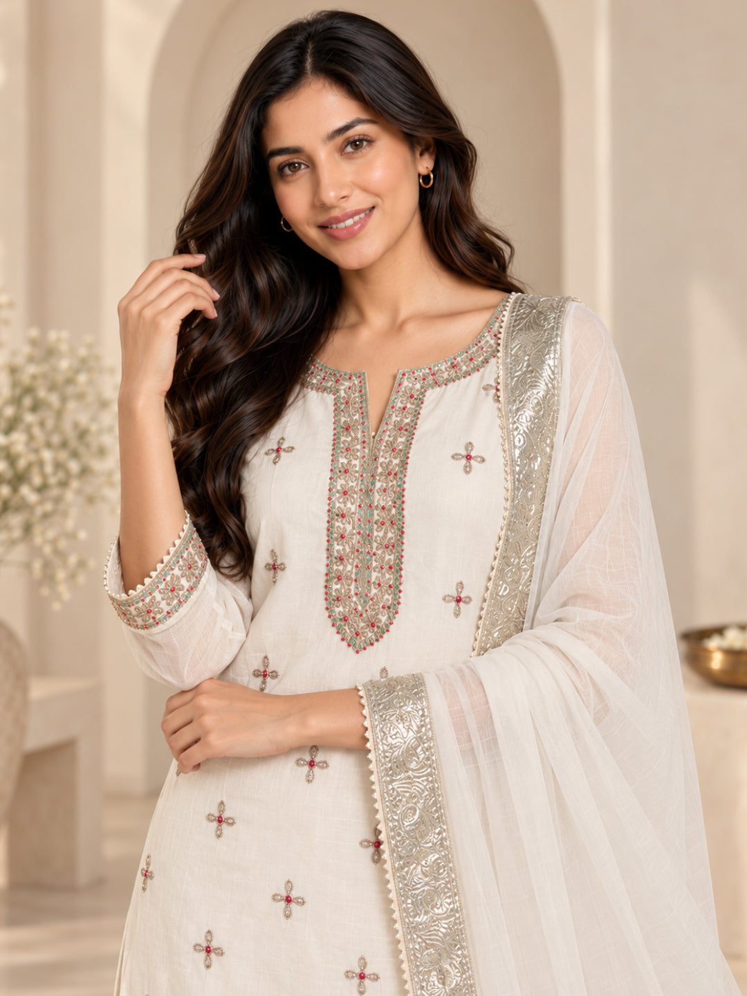 Women wearing Bluauraa Tunic/Kurti/Tops