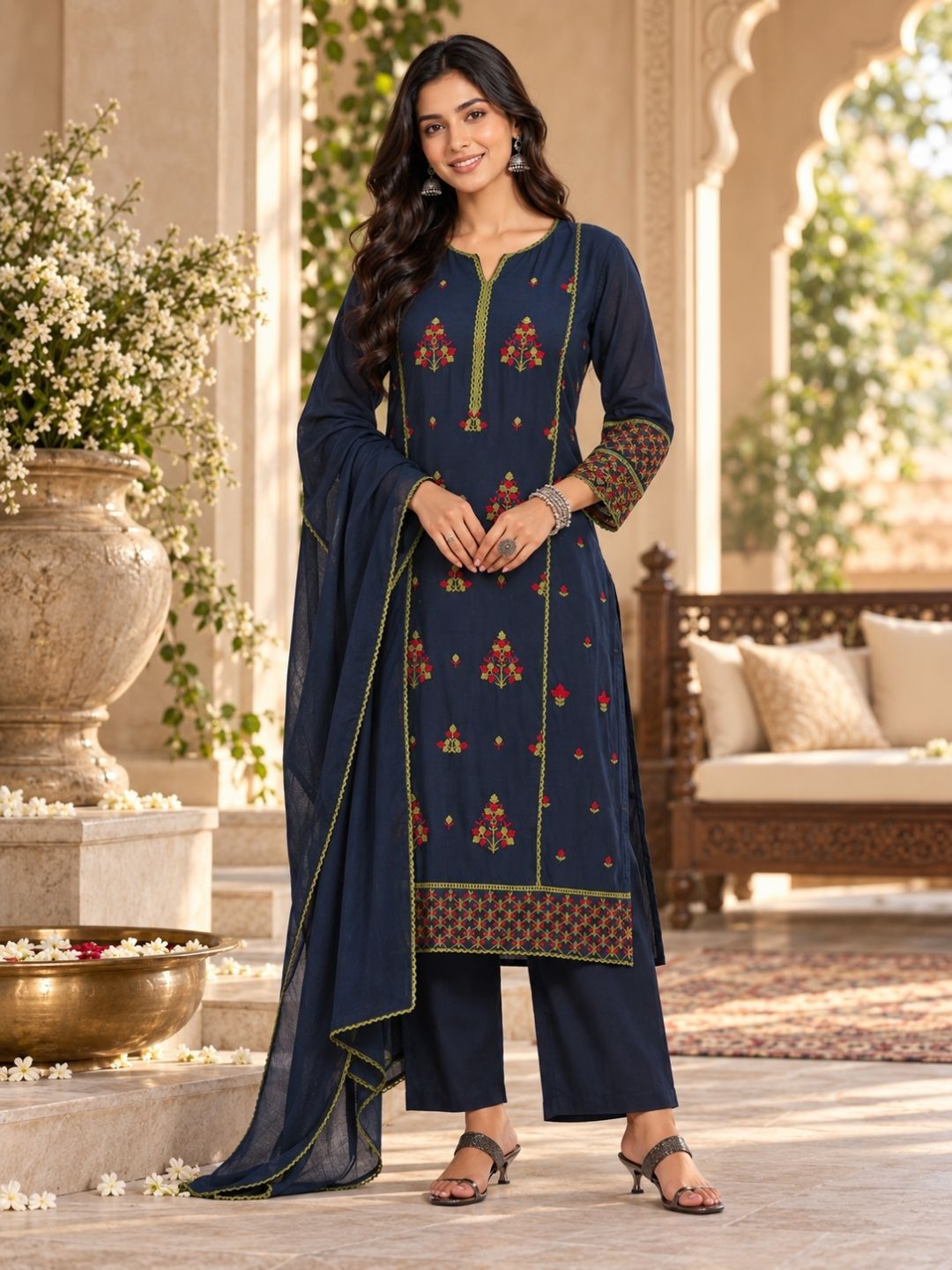 Women wearing Bluauraa Tunic/Kurti/Tops