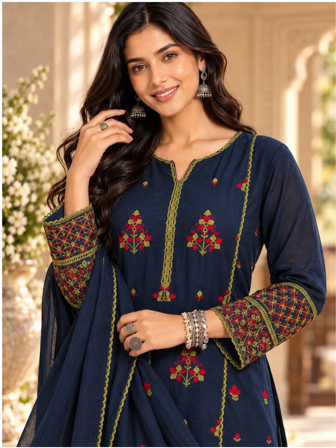 Women wearing Bluauraa Tunic/Kurti/Tops