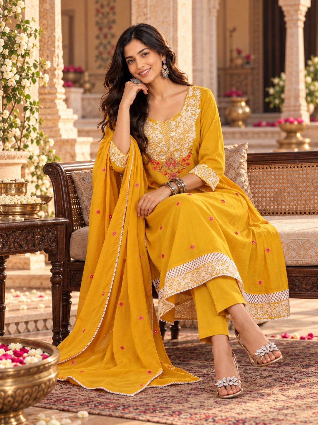 Women wearing Bluauraa Tunic/Kurti/Tops