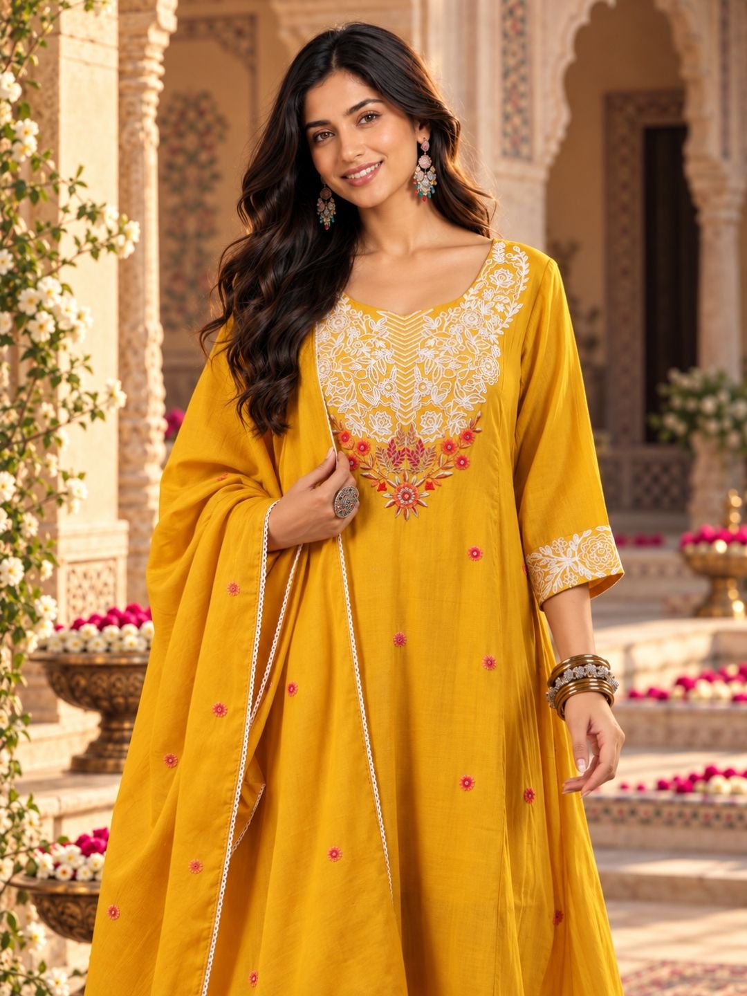 Women wearing Bluauraa Tunic/Kurti/Tops