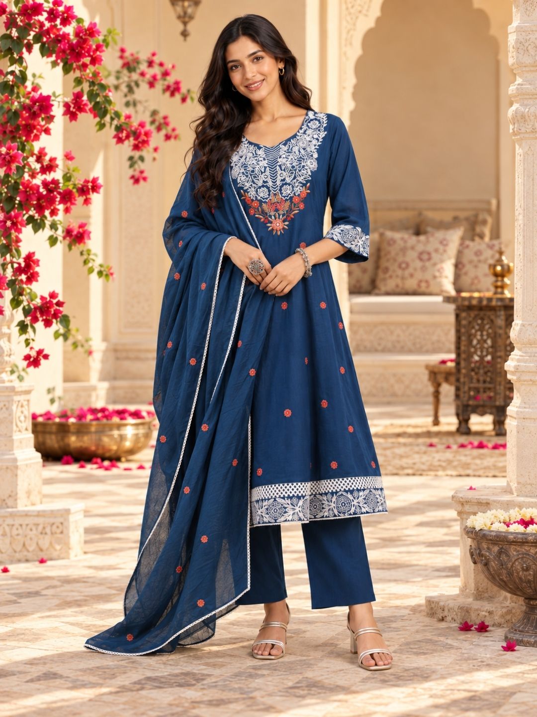 Women wearing Bluauraa Tunic/Kurti/Tops