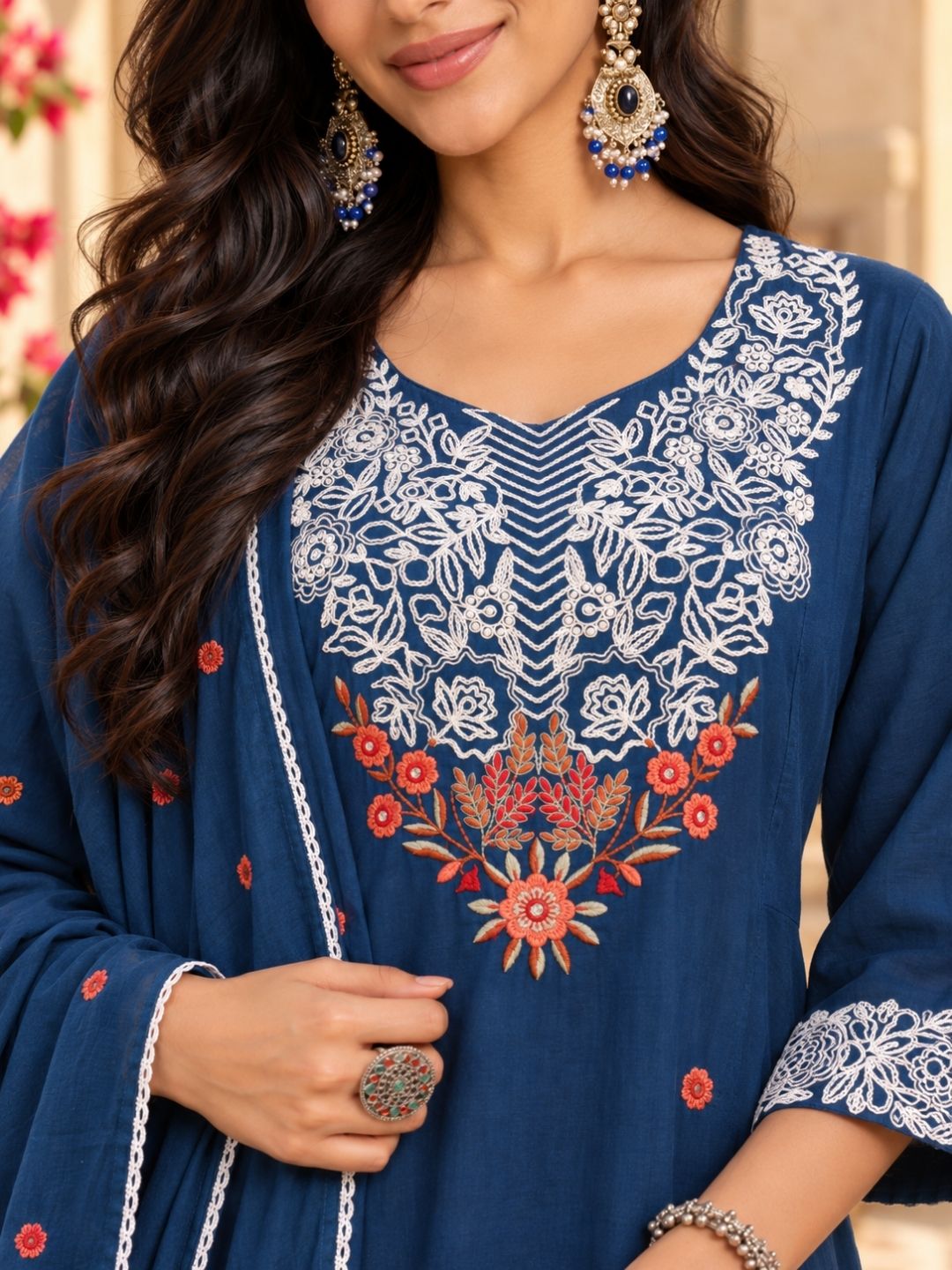 Women wearing Bluauraa Tunic/Kurti/Tops