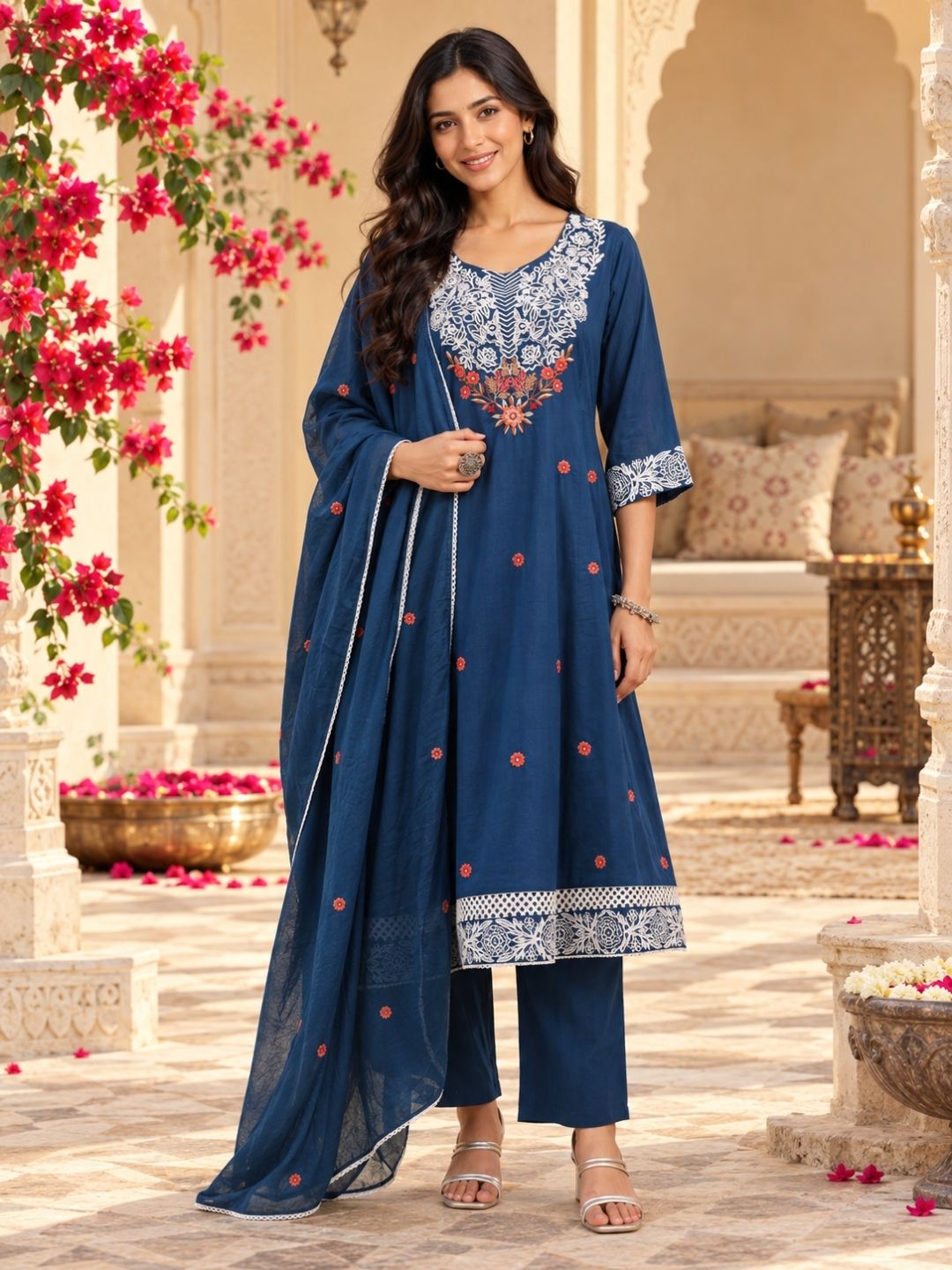 Women wearing Bluauraa Tunic/Kurti/Tops