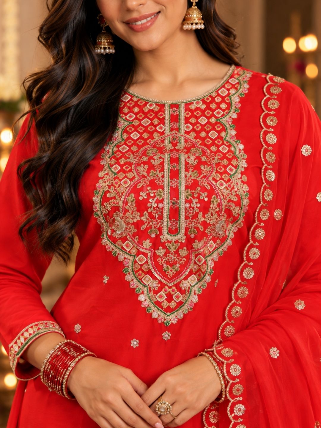 Women wearing Bluauraa Tunic/Kurti/Tops