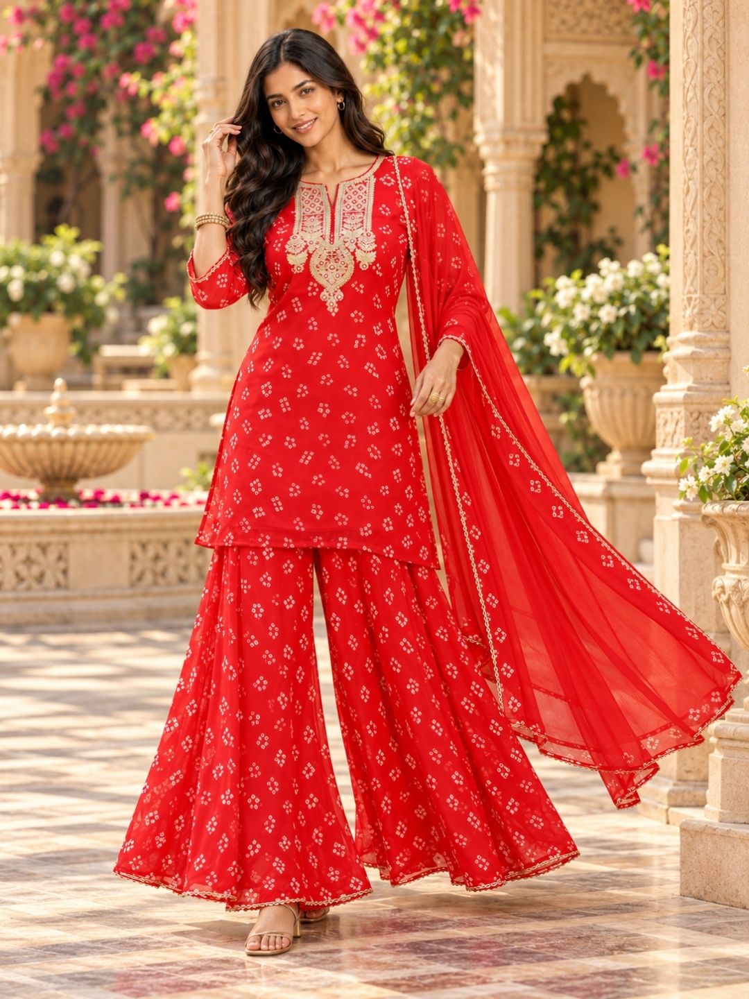 Women wearing Bluauraa Tunic/Kurti/Tops