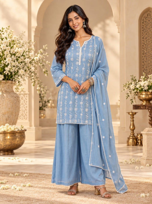 Women wearing Bluauraa Tunic/Kurti/Tops