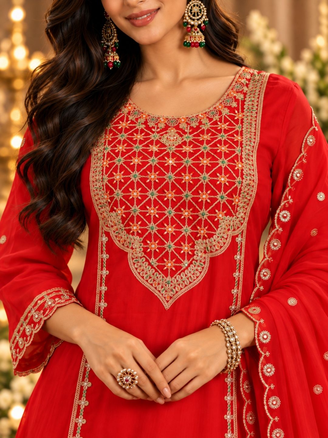 Women wearing Bluauraa Tunic/Kurti/Tops